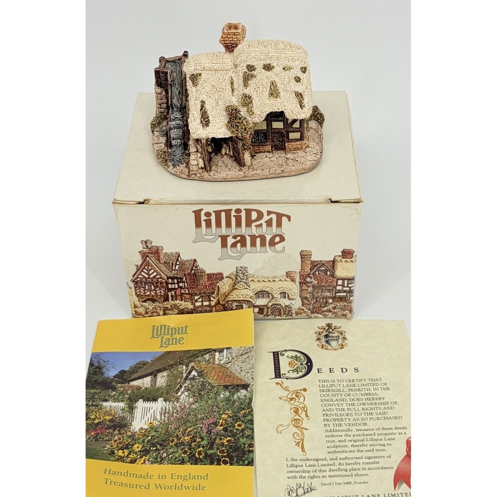 Lilliput Lane 1994 Watermill Cottage Artist Signed with Original Box and Deeds